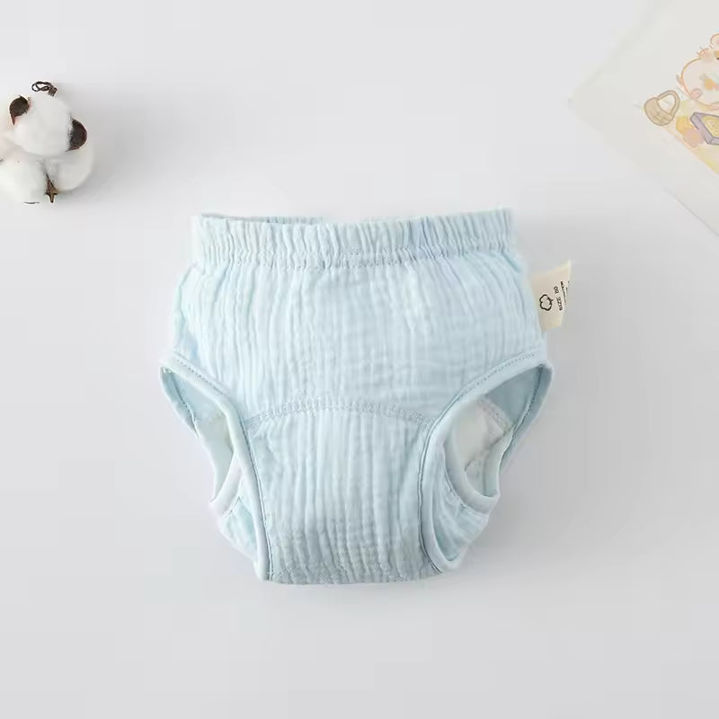 Aequalis Culotte d’apprentissage lavable, bleu ciel, douce et respirante pour l’apprentissage de la propreté des tout-petits
