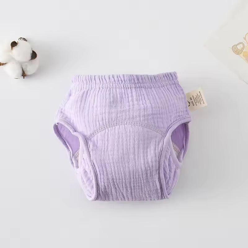 Aequalis Culotte d’apprentissage lavable, lavande bubble, douce et respirante pour l’apprentissage de la propreté des tout-petits
