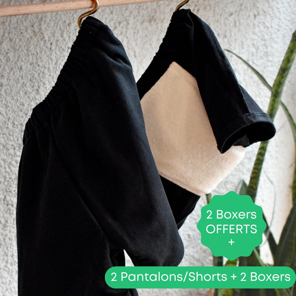Lot Sérénité Plus : 2 Boxers et 2 Shorts + 2 Boxers offert